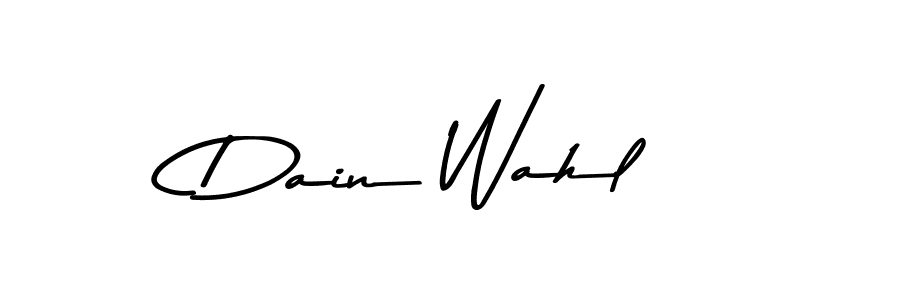 Asem Kandis PERSONAL USE is a professional signature style that is perfect for those who want to add a touch of class to their signature. It is also a great choice for those who want to make their signature more unique. Get Dain Wahl name to fancy signature for free. Dain Wahl signature style 9 images and pictures png