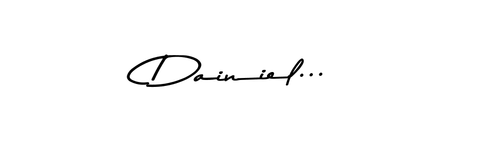 How to make Dainiel... signature? Asem Kandis PERSONAL USE is a professional autograph style. Create handwritten signature for Dainiel... name. Dainiel... signature style 9 images and pictures png