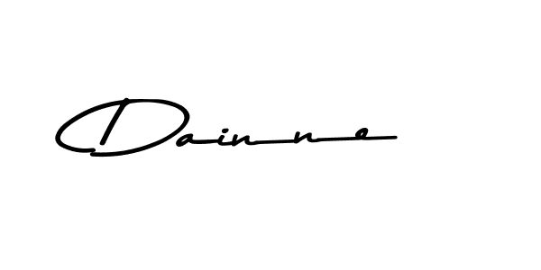 Create a beautiful signature design for name Dainne. With this signature (Asem Kandis PERSONAL USE) fonts, you can make a handwritten signature for free. Dainne signature style 9 images and pictures png