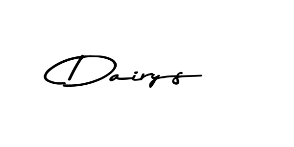 How to make Dairys name signature. Use Asem Kandis PERSONAL USE style for creating short signs online. This is the latest handwritten sign. Dairys signature style 9 images and pictures png