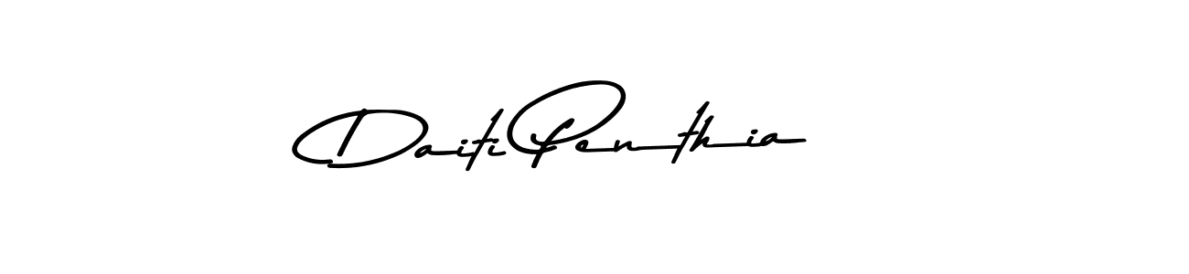 You should practise on your own different ways (Asem Kandis PERSONAL USE) to write your name (Daiti Penthia) in signature. don't let someone else do it for you. Daiti Penthia signature style 9 images and pictures png