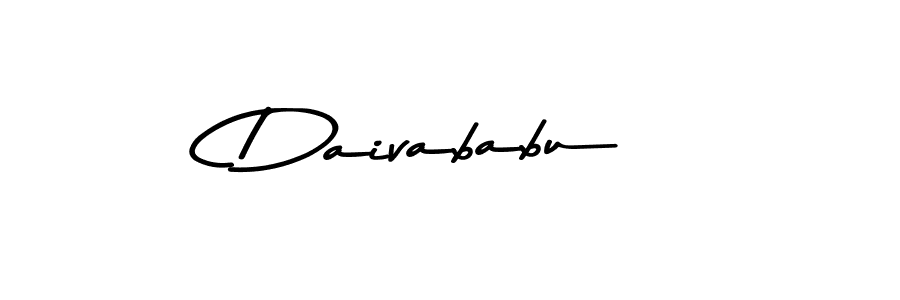 Design your own signature with our free online signature maker. With this signature software, you can create a handwritten (Asem Kandis PERSONAL USE) signature for name Daivababu. Daivababu signature style 9 images and pictures png