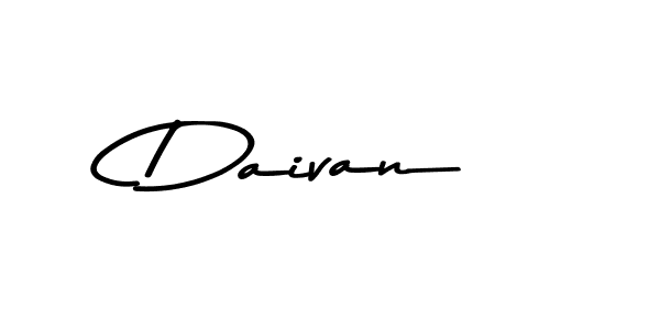 Make a beautiful signature design for name Daivan. With this signature (Asem Kandis PERSONAL USE) style, you can create a handwritten signature for free. Daivan signature style 9 images and pictures png