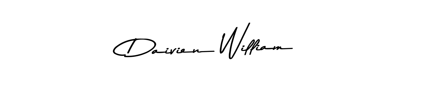 Create a beautiful signature design for name Daivien William. With this signature (Asem Kandis PERSONAL USE) fonts, you can make a handwritten signature for free. Daivien William signature style 9 images and pictures png