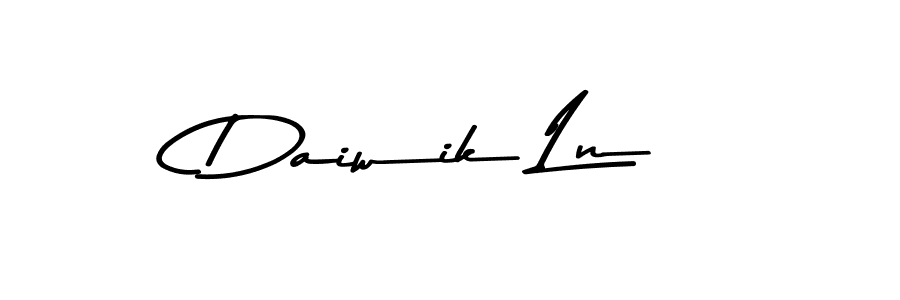 This is the best signature style for the Daiwik Ln name. Also you like these signature font (Asem Kandis PERSONAL USE). Mix name signature. Daiwik Ln signature style 9 images and pictures png
