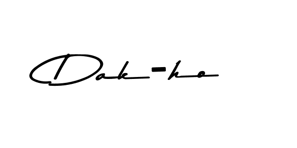 Design your own signature with our free online signature maker. With this signature software, you can create a handwritten (Asem Kandis PERSONAL USE) signature for name Dak-ho. Dak-ho signature style 9 images and pictures png