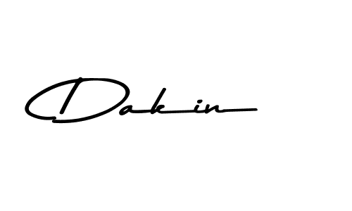 Create a beautiful signature design for name Dakin. With this signature (Asem Kandis PERSONAL USE) fonts, you can make a handwritten signature for free. Dakin signature style 9 images and pictures png