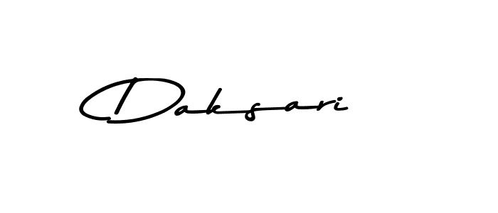 Design your own signature with our free online signature maker. With this signature software, you can create a handwritten (Asem Kandis PERSONAL USE) signature for name Daksari. Daksari signature style 9 images and pictures png