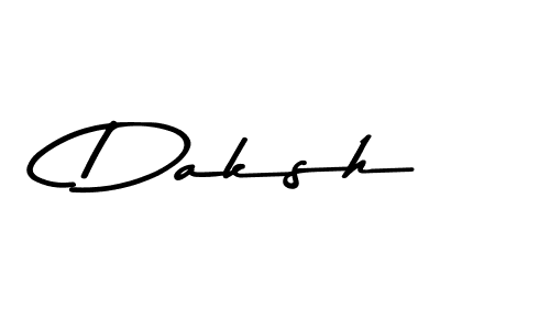 How to make Daksh name signature. Use Asem Kandis PERSONAL USE style for creating short signs online. This is the latest handwritten sign. Daksh signature style 9 images and pictures png