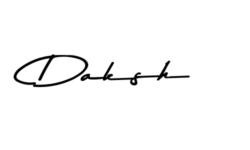 How to make Daksh name signature. Use Asem Kandis PERSONAL USE style for creating short signs online. This is the latest handwritten sign. Daksh signature style 9 images and pictures png