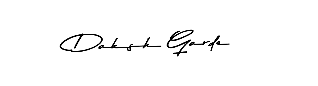 Also You can easily find your signature by using the search form. We will create Daksh Garde name handwritten signature images for you free of cost using Asem Kandis PERSONAL USE sign style. Daksh Garde signature style 9 images and pictures png