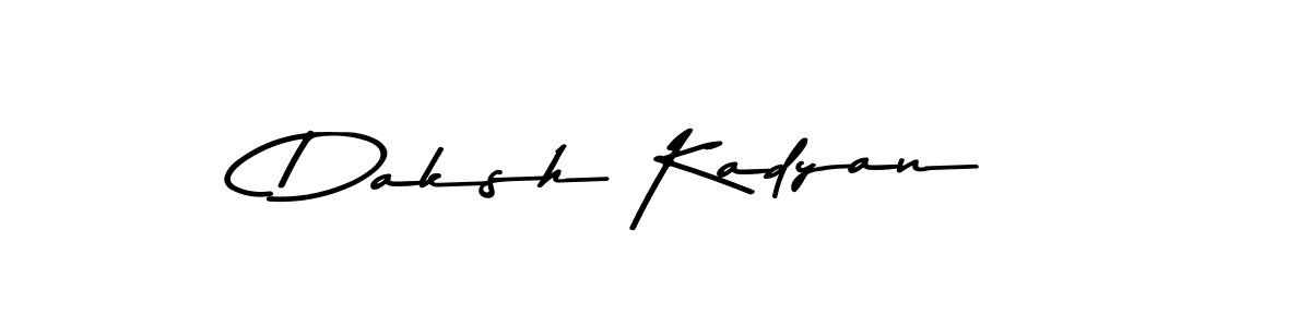 Also You can easily find your signature by using the search form. We will create Daksh Kadyan name handwritten signature images for you free of cost using Asem Kandis PERSONAL USE sign style. Daksh Kadyan signature style 9 images and pictures png