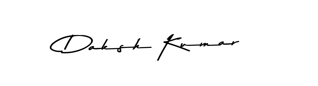 How to make Daksh Kumar name signature. Use Asem Kandis PERSONAL USE style for creating short signs online. This is the latest handwritten sign. Daksh Kumar signature style 9 images and pictures png