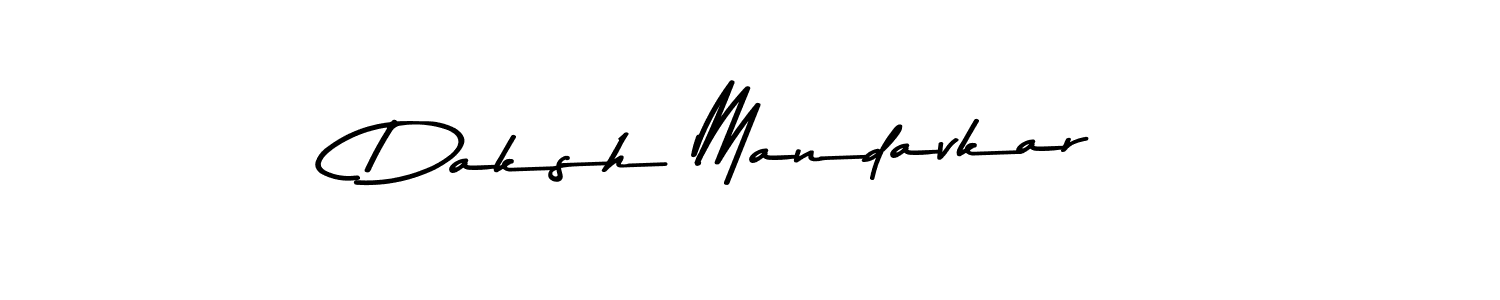 How to make Daksh Mandavkar signature? Asem Kandis PERSONAL USE is a professional autograph style. Create handwritten signature for Daksh Mandavkar name. Daksh Mandavkar signature style 9 images and pictures png