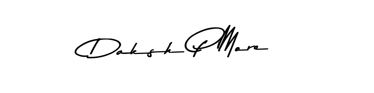 Also we have Daksh P More name is the best signature style. Create professional handwritten signature collection using Asem Kandis PERSONAL USE autograph style. Daksh P More signature style 9 images and pictures png