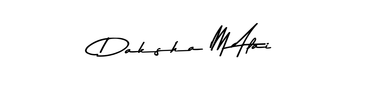 How to make Daksha M Alai signature? Asem Kandis PERSONAL USE is a professional autograph style. Create handwritten signature for Daksha M Alai name. Daksha M Alai signature style 9 images and pictures png