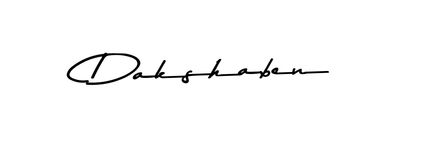 Also we have Dakshaben name is the best signature style. Create professional handwritten signature collection using Asem Kandis PERSONAL USE autograph style. Dakshaben signature style 9 images and pictures png
