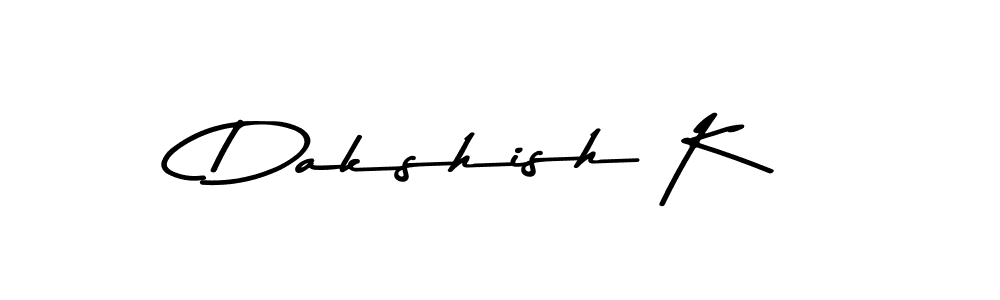 Also You can easily find your signature by using the search form. We will create Dakshish K name handwritten signature images for you free of cost using Asem Kandis PERSONAL USE sign style. Dakshish K signature style 9 images and pictures png
