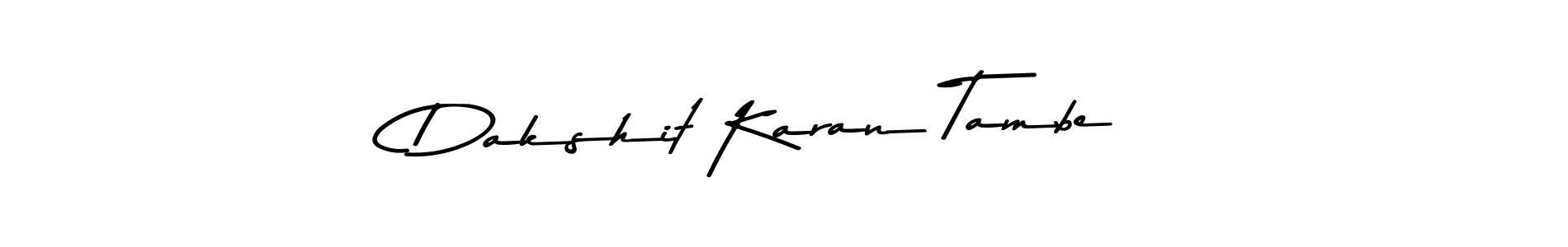 Use a signature maker to create a handwritten signature online. With this signature software, you can design (Asem Kandis PERSONAL USE) your own signature for name Dakshit Karan Tambe. Dakshit Karan Tambe signature style 9 images and pictures png