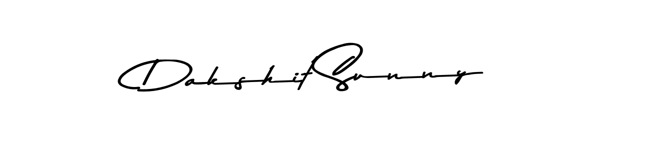 Create a beautiful signature design for name Dakshit Sunny. With this signature (Asem Kandis PERSONAL USE) fonts, you can make a handwritten signature for free. Dakshit Sunny signature style 9 images and pictures png