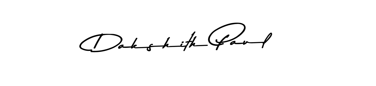 Design your own signature with our free online signature maker. With this signature software, you can create a handwritten (Asem Kandis PERSONAL USE) signature for name Dakshith Paul. Dakshith Paul signature style 9 images and pictures png
