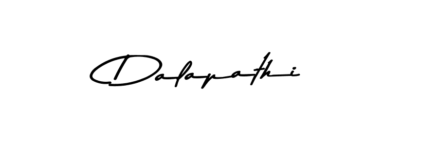 How to make Dalapathi name signature. Use Asem Kandis PERSONAL USE style for creating short signs online. This is the latest handwritten sign. Dalapathi signature style 9 images and pictures png