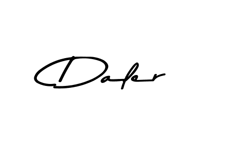 How to make Daler name signature. Use Asem Kandis PERSONAL USE style for creating short signs online. This is the latest handwritten sign. Daler signature style 9 images and pictures png