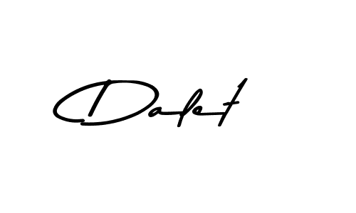 Also You can easily find your signature by using the search form. We will create Dalet name handwritten signature images for you free of cost using Asem Kandis PERSONAL USE sign style. Dalet signature style 9 images and pictures png
