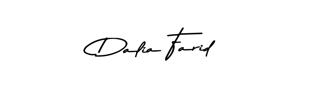 Also You can easily find your signature by using the search form. We will create Dalia Farid name handwritten signature images for you free of cost using Asem Kandis PERSONAL USE sign style. Dalia Farid signature style 9 images and pictures png