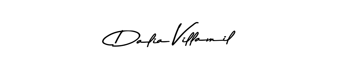 Design your own signature with our free online signature maker. With this signature software, you can create a handwritten (Asem Kandis PERSONAL USE) signature for name Dalia Villamil. Dalia Villamil signature style 9 images and pictures png