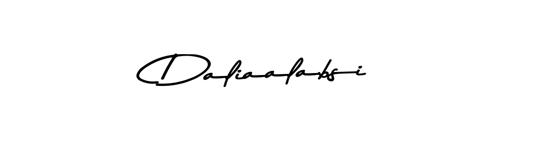 Design your own signature with our free online signature maker. With this signature software, you can create a handwritten (Asem Kandis PERSONAL USE) signature for name Daliaalabsi. Daliaalabsi signature style 9 images and pictures png
