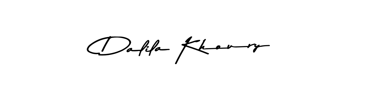 Also You can easily find your signature by using the search form. We will create Dalila Khoury name handwritten signature images for you free of cost using Asem Kandis PERSONAL USE sign style. Dalila Khoury signature style 9 images and pictures png