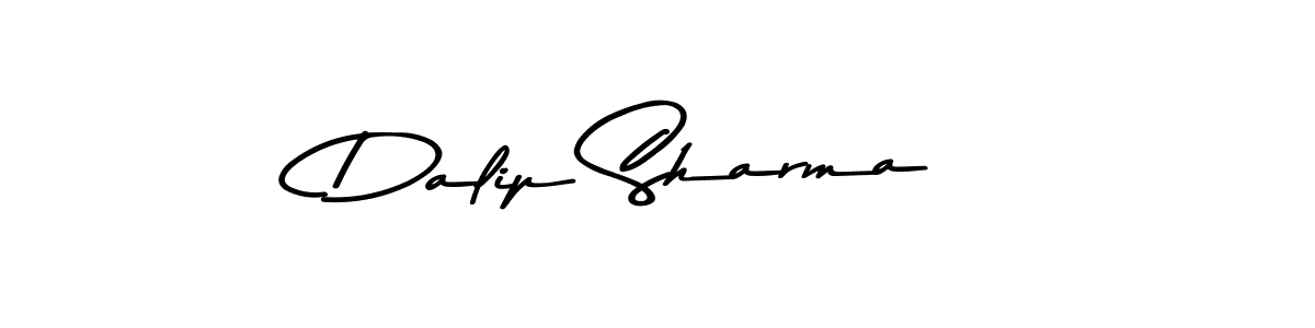 Create a beautiful signature design for name Dalip Sharma. With this signature (Asem Kandis PERSONAL USE) fonts, you can make a handwritten signature for free. Dalip Sharma signature style 9 images and pictures png