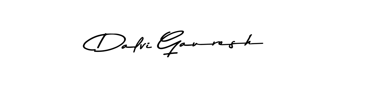 How to make Dalvi Gauresh name signature. Use Asem Kandis PERSONAL USE style for creating short signs online. This is the latest handwritten sign. Dalvi Gauresh signature style 9 images and pictures png