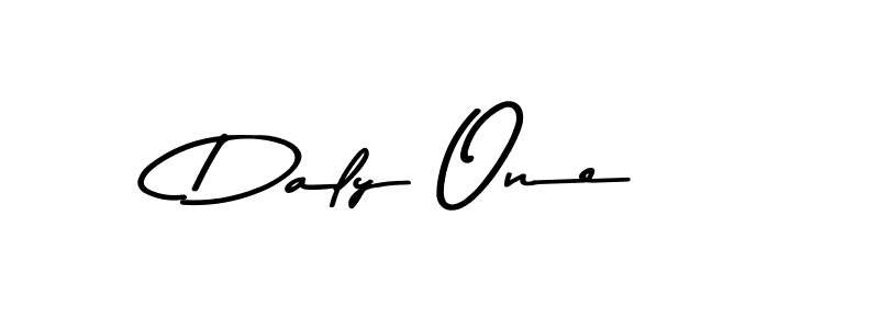 Create a beautiful signature design for name Daly One. With this signature (Asem Kandis PERSONAL USE) fonts, you can make a handwritten signature for free. Daly One signature style 9 images and pictures png