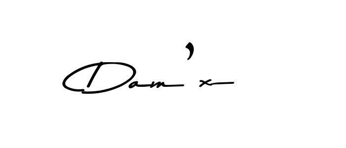 Make a beautiful signature design for name Dam’x. With this signature (Asem Kandis PERSONAL USE) style, you can create a handwritten signature for free. Dam’x signature style 9 images and pictures png