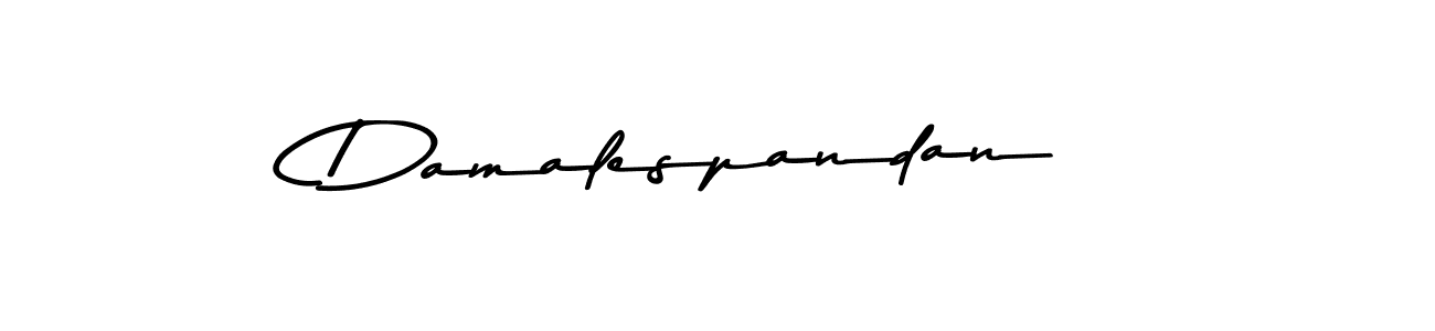 How to make Damalespandan signature? Asem Kandis PERSONAL USE is a professional autograph style. Create handwritten signature for Damalespandan name. Damalespandan signature style 9 images and pictures png