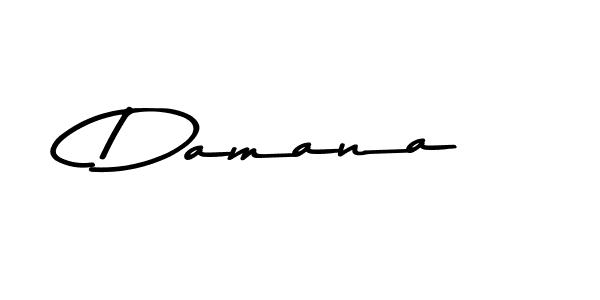 How to make Damana signature? Asem Kandis PERSONAL USE is a professional autograph style. Create handwritten signature for Damana name. Damana signature style 9 images and pictures png