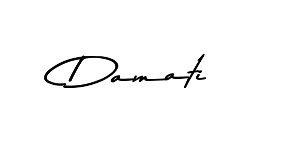 You should practise on your own different ways (Asem Kandis PERSONAL USE) to write your name (Damati) in signature. don't let someone else do it for you. Damati signature style 9 images and pictures png
