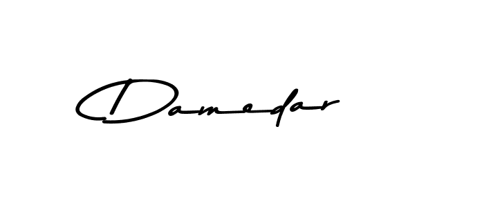 Make a beautiful signature design for name Damedar. With this signature (Asem Kandis PERSONAL USE) style, you can create a handwritten signature for free. Damedar signature style 9 images and pictures png