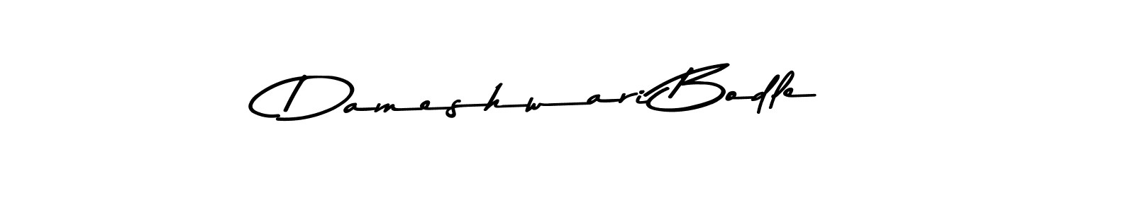 Design your own signature with our free online signature maker. With this signature software, you can create a handwritten (Asem Kandis PERSONAL USE) signature for name Dameshwari Bodle. Dameshwari Bodle signature style 9 images and pictures png