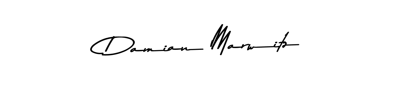 Make a beautiful signature design for name Damian Marwitz. With this signature (Asem Kandis PERSONAL USE) style, you can create a handwritten signature for free. Damian Marwitz signature style 9 images and pictures png