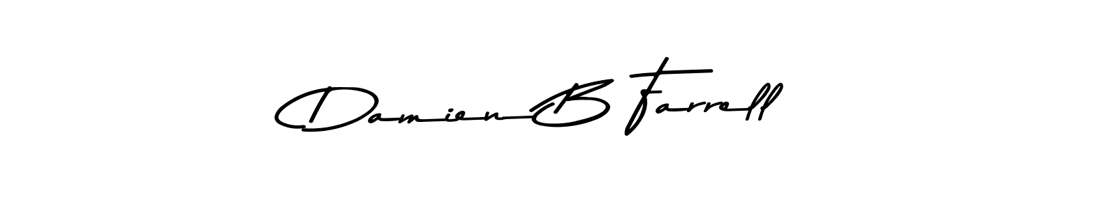 Make a beautiful signature design for name Damien B Farrell. With this signature (Asem Kandis PERSONAL USE) style, you can create a handwritten signature for free. Damien B Farrell signature style 9 images and pictures png