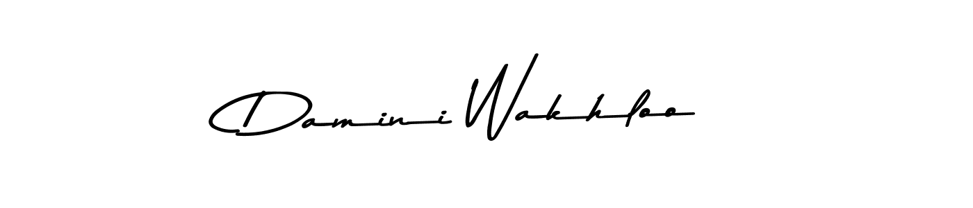 This is the best signature style for the Damini Wakhloo name. Also you like these signature font (Asem Kandis PERSONAL USE). Mix name signature. Damini Wakhloo signature style 9 images and pictures png