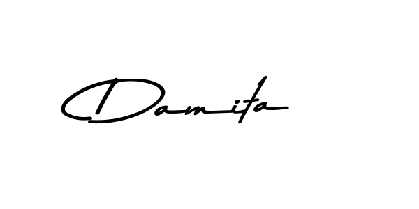 Design your own signature with our free online signature maker. With this signature software, you can create a handwritten (Asem Kandis PERSONAL USE) signature for name Damita. Damita signature style 9 images and pictures png