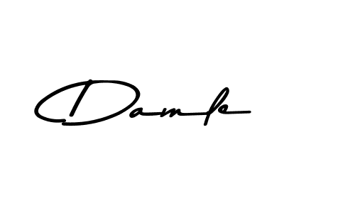 Use a signature maker to create a handwritten signature online. With this signature software, you can design (Asem Kandis PERSONAL USE) your own signature for name Damle. Damle signature style 9 images and pictures png