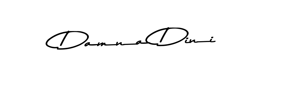 How to make Damna Dini signature? Asem Kandis PERSONAL USE is a professional autograph style. Create handwritten signature for Damna Dini name. Damna Dini signature style 9 images and pictures png