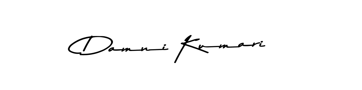 Create a beautiful signature design for name Damni Kumari. With this signature (Asem Kandis PERSONAL USE) fonts, you can make a handwritten signature for free. Damni Kumari signature style 9 images and pictures png