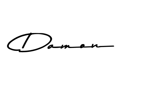Use a signature maker to create a handwritten signature online. With this signature software, you can design (Asem Kandis PERSONAL USE) your own signature for name Damon. Damon signature style 9 images and pictures png