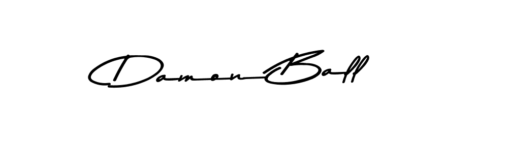 Create a beautiful signature design for name Damon Ball. With this signature (Asem Kandis PERSONAL USE) fonts, you can make a handwritten signature for free. Damon Ball signature style 9 images and pictures png